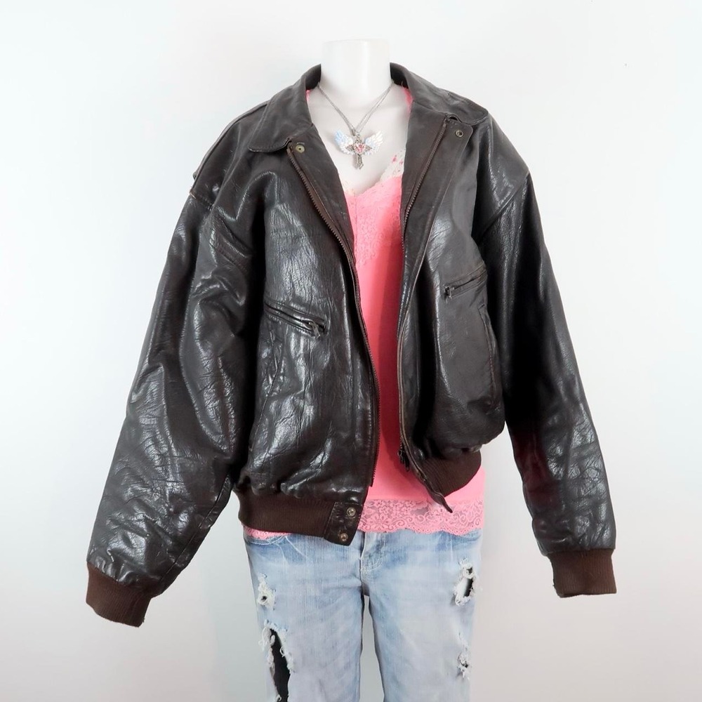 vintage holt renfrew leather aviator jacket